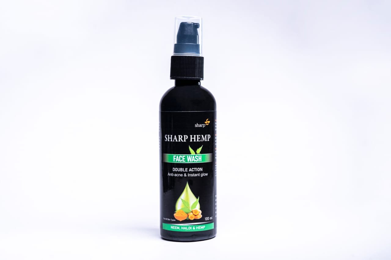 Sharp Hemp Herbal Face Wash- Anti-Acne & Instant Glow (100ml)