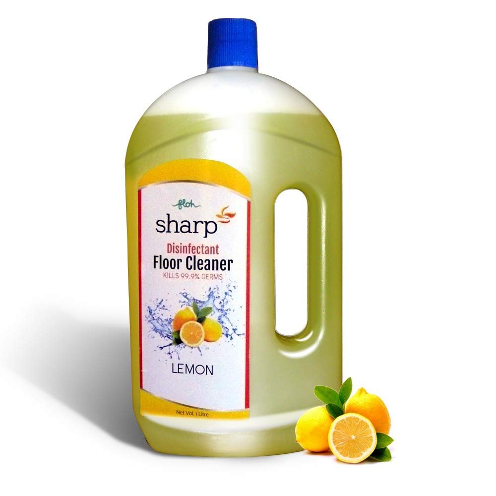 FLOH Sharp Disinfectant Floor Cleaner 1 Litre Kills 99.9% Germs Lemon