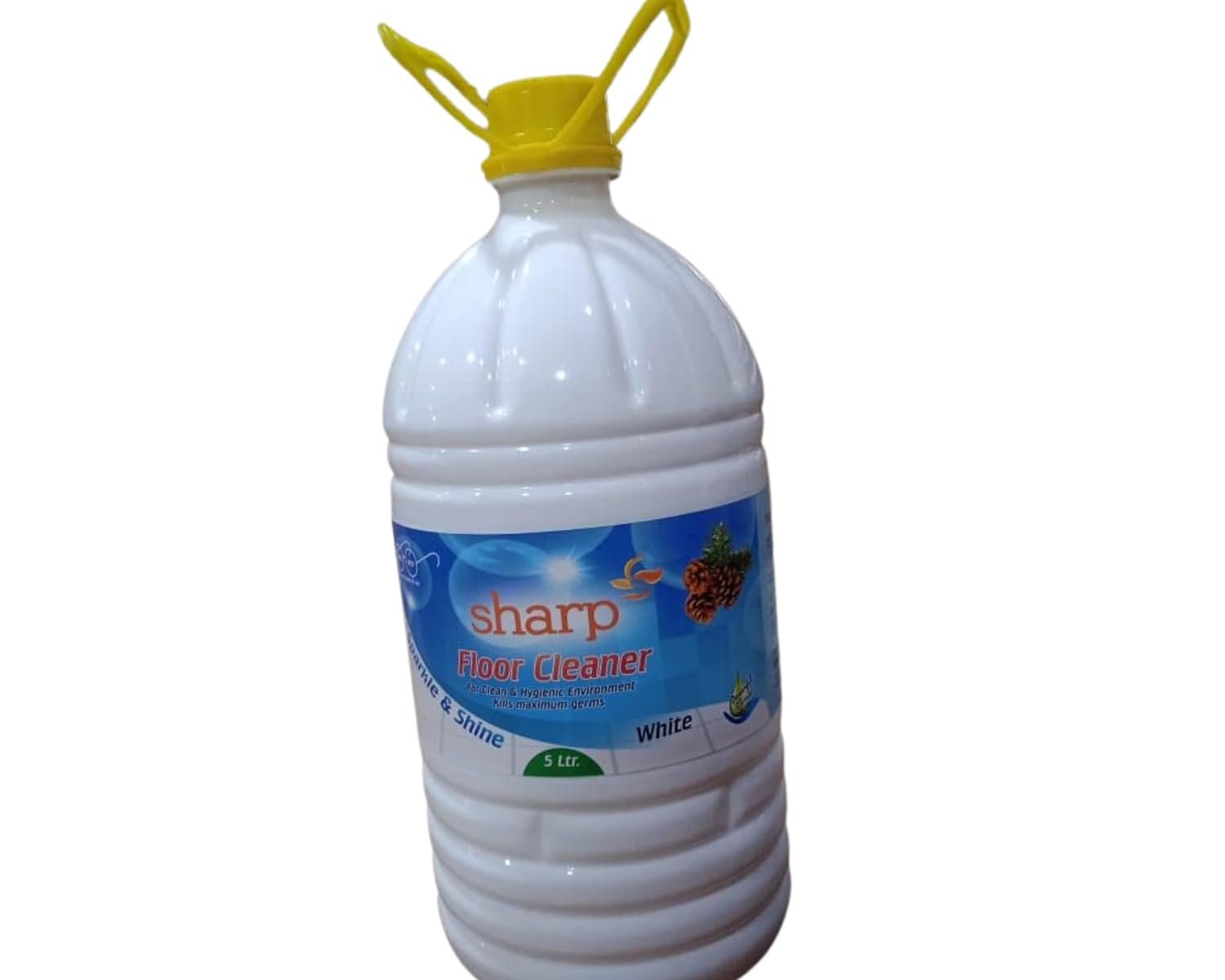 Sharp 5 Litre Can White Phenyle | Disinfectant Surface & Floor Cleaner Liquid | Suitable for All Floor Cleaner Mops | Kills 99.9% Germs