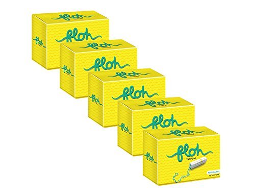 Floh FDA Approved Regular Tampons for Women Regular Flow-10 Pieces (Pack Of 5)