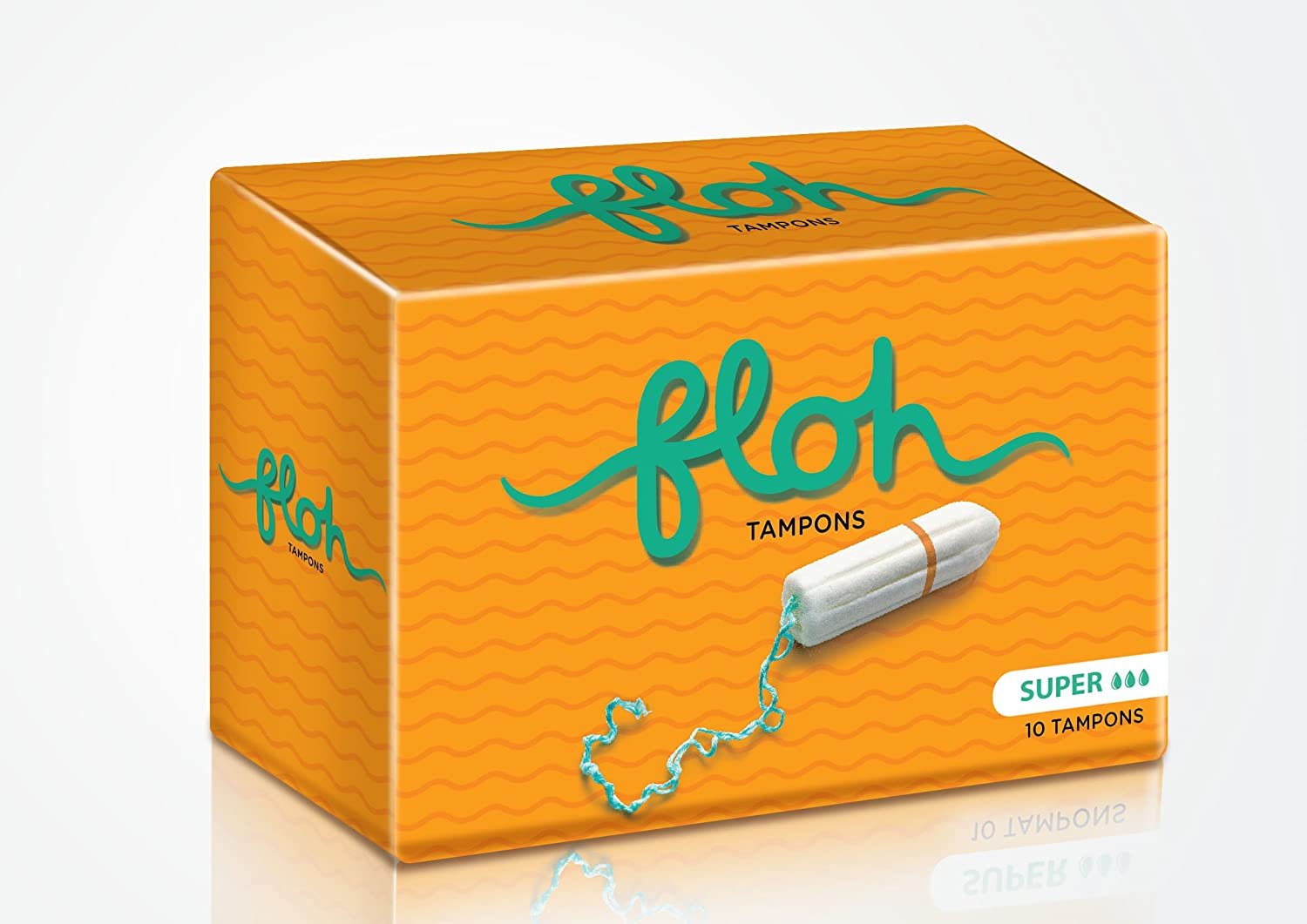 FLOH FDA Approved Super Tampons Normal Flow Single Pack (10 Pieces)